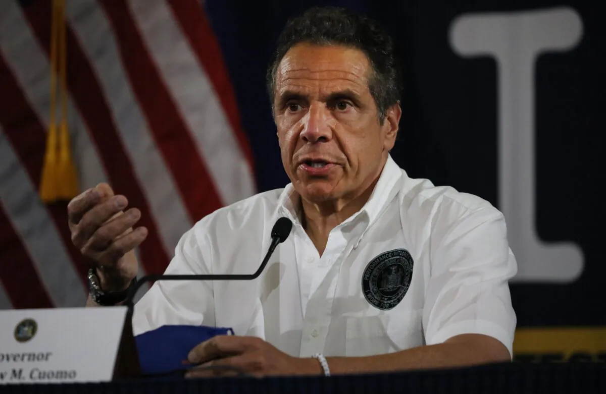 New York Governor Andrew Cuomo in New York City on May 28, 2020. (Spencer Platt/Getty Images)