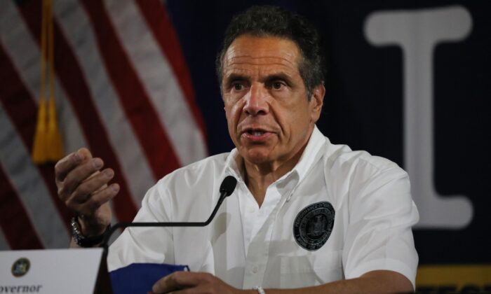 New York Governor Andrew Cuomo in New York City on May 28, 2020. (Spencer Platt/Getty Images)