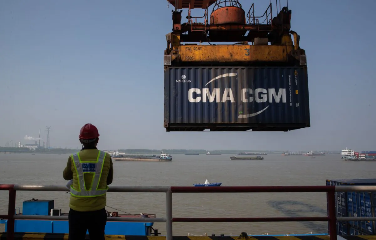 Shipments of Australian Barley Continue despite Trade Tariffs, Yangtze River, April 12, 2020. (STR/AFP via Getty Images)