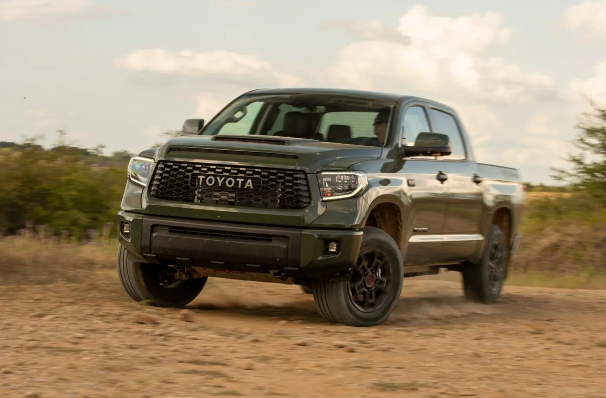 2020 Toyota Tundra TRD Pro in Army Green. (Courtesy of Toyota)
