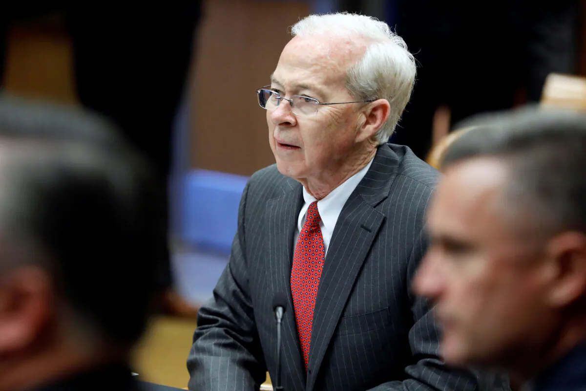 Acting Deputy Attorney General Dana J. Boente during a meeting with the Organized Crime Council and Organized Crime Drug Enforcement Task Force Executive Committee in Washington, on April 18, 2017. (Aaron P. Bernstein/Reuters)