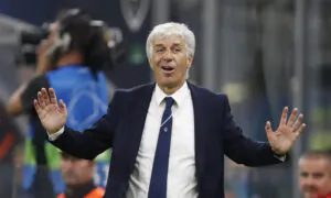Atalanta Soccer Coach Gian Piero Gasperini Briefs Media Ahead of the UEFA Super Cup