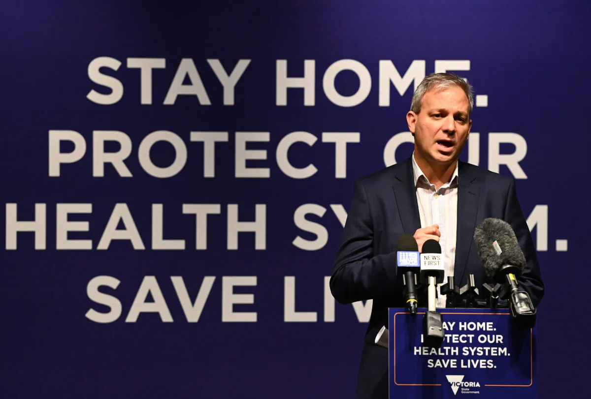 Victoria Chief Health Officer Professor Brett Sutton in on Melbourne, Australia, on April 27, 2020. (Quinn Rooney/Getty Images)