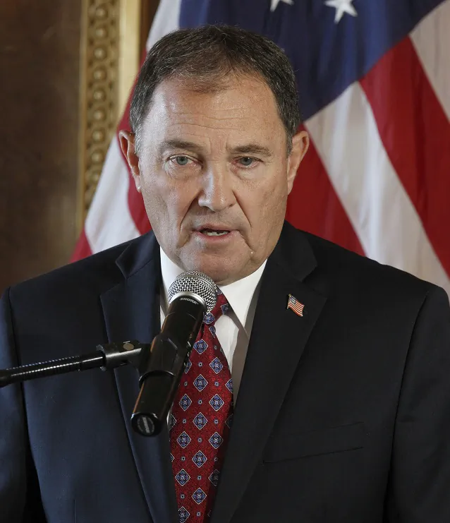 Utah Gov. Gary Herbert talks to the press in Salt Lake City on Oct. 6, 2014. (George Frey/Getty Images)