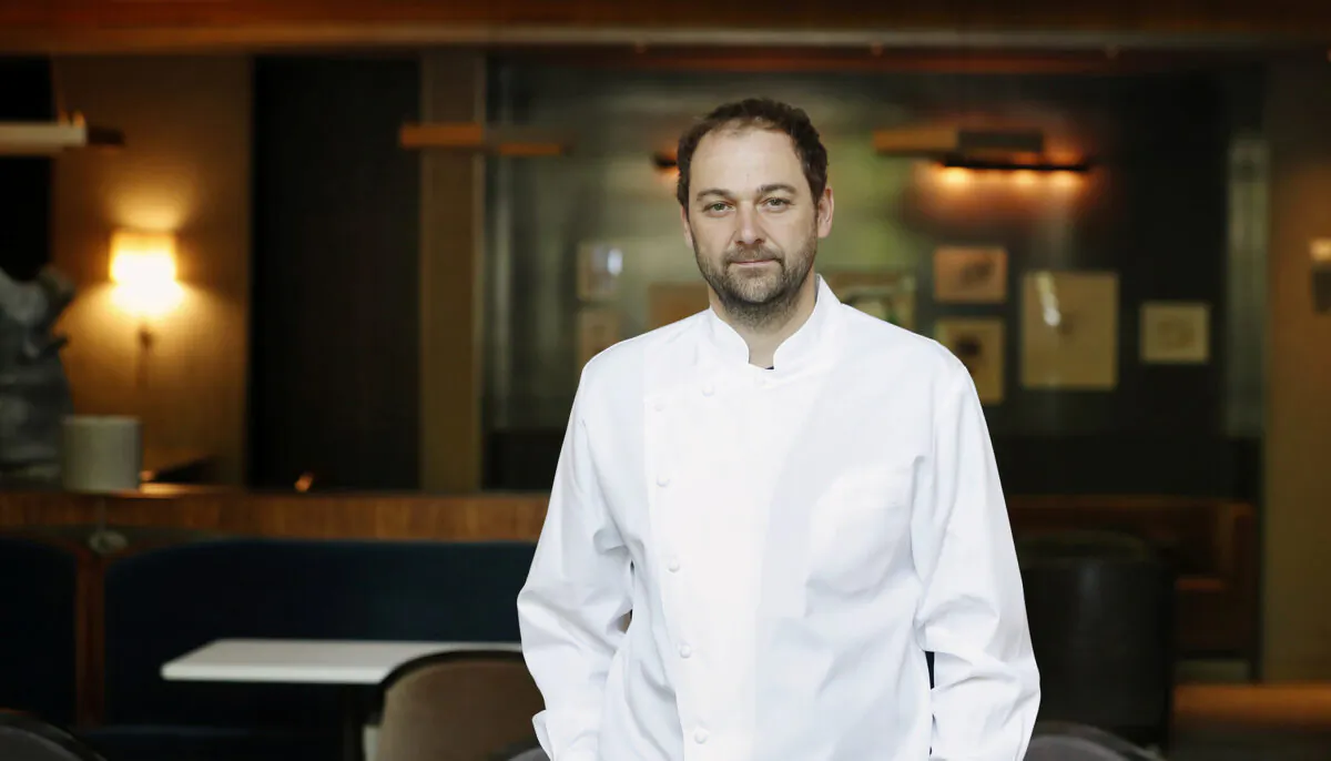 Chef and owner Daniel Humm in the shuttered dining room of Eleven Madison Park. (REUTERS/Lucas Jackson)