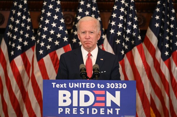 former Vice President Joe Biden speaks
