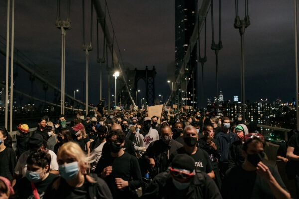 Protests Against Police Brutality Over Death Of George Floyd Continue In NYC