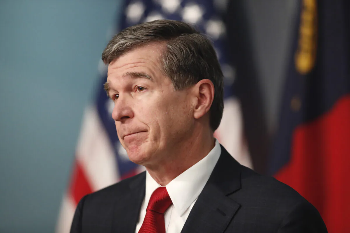 North Carolina Gov. Roy Cooper in Raleigh, N.C., on June 2, 2020. (Ethan Hyman/The News & Observer via AP)