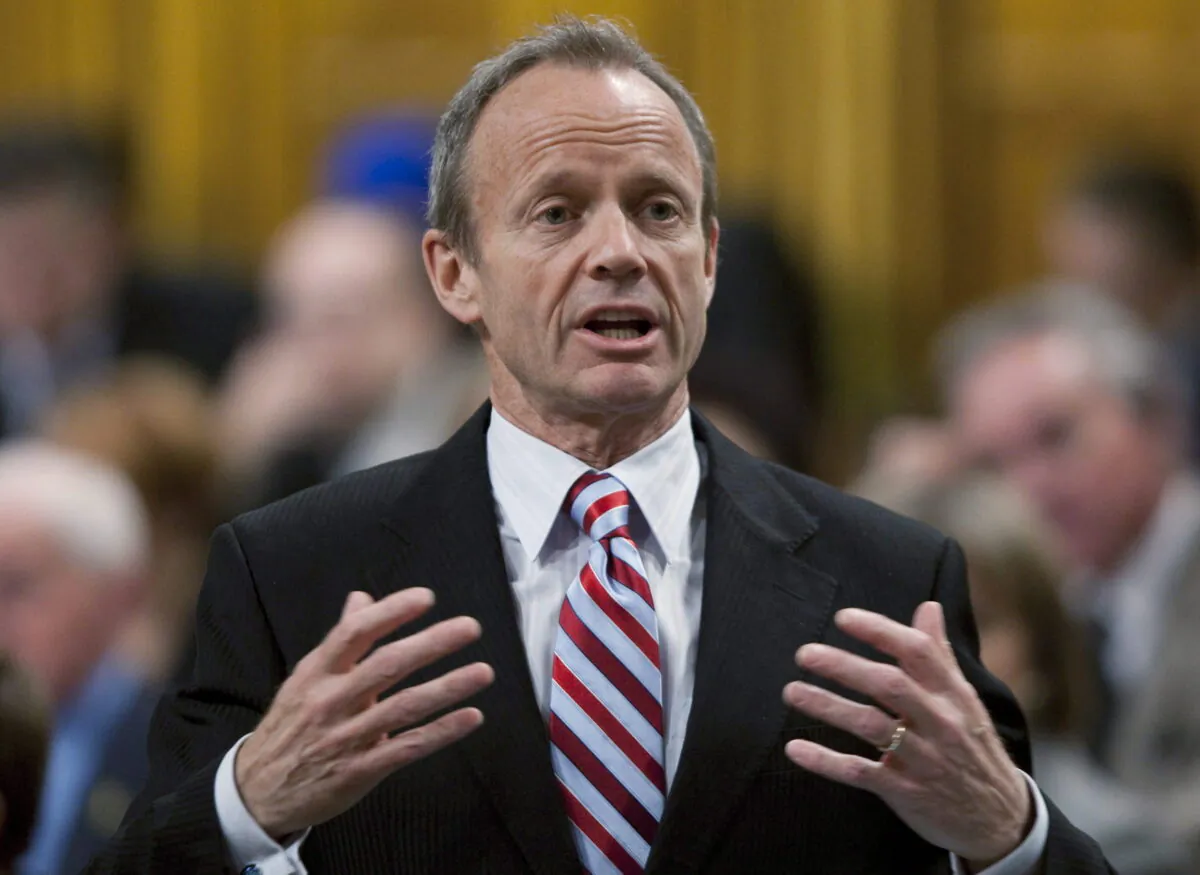 Then president of the Treasury Board and Minister for the Asia-Pacific Gateway, Stockwell Day rises during Question Period in the House of Commons on Parliament Hill in Ottawa, in this file photo. (Adrian Wyld/The Canadian Press)