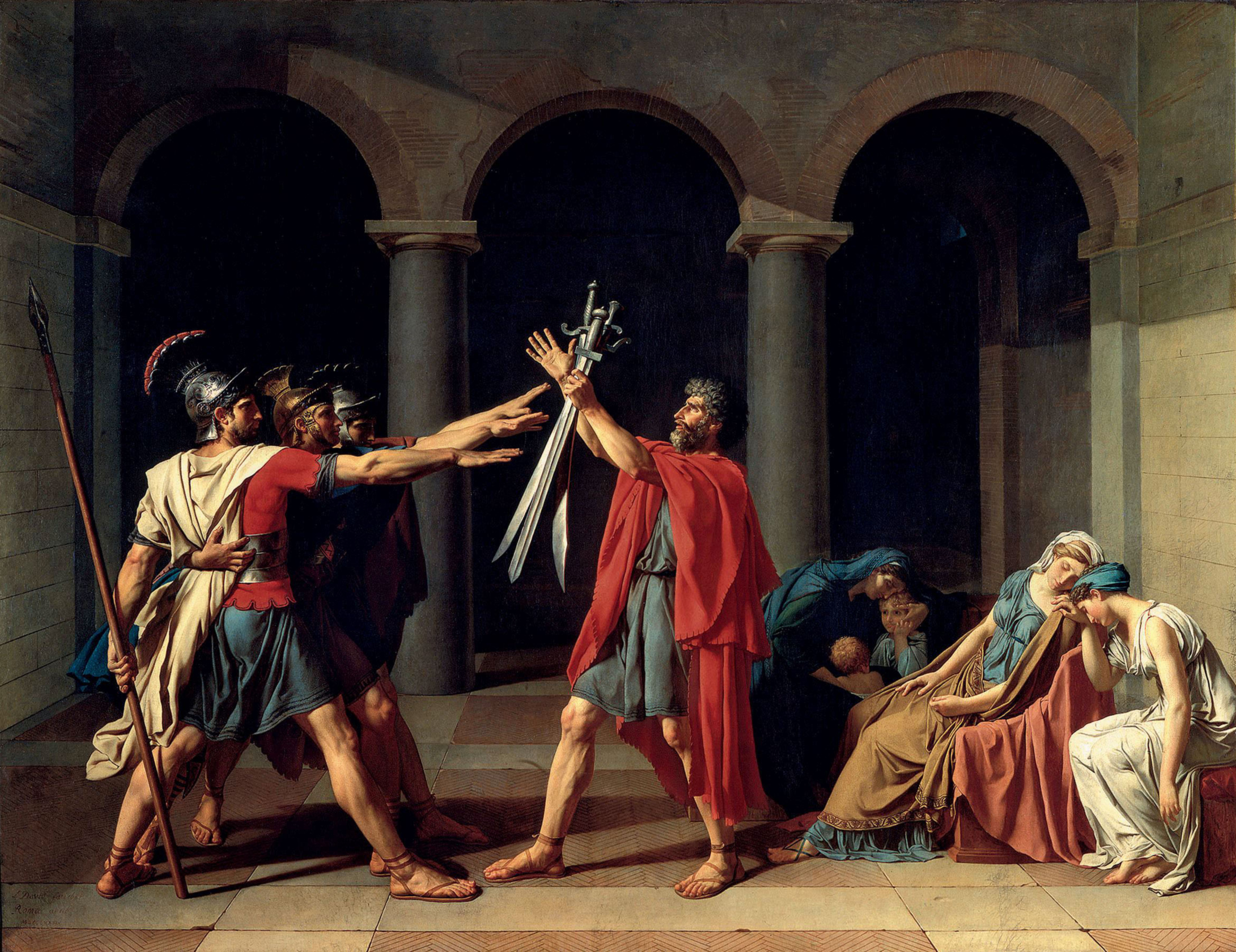 6_11_Jacques-Louis_David,_Oath of the Horatii