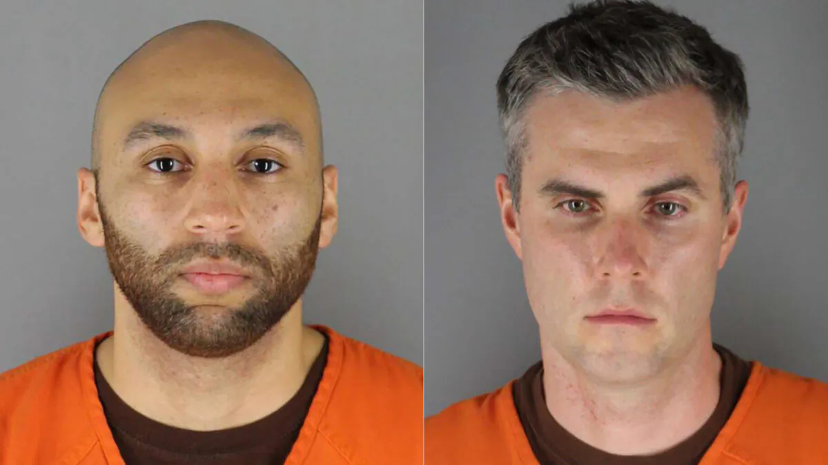 J. Alexander Kueng (L) and Thomas Lane, the two novice officers. (Hennepin County Sheriff's Office via AP)