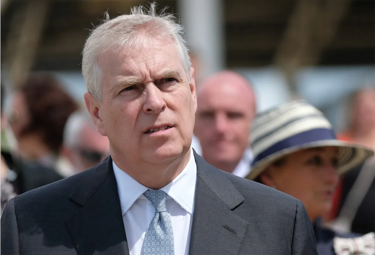 Prince Andrew, Duke of York, visits an event in Harrogate, England, on July 11, 2019. (Ian Forsyth/Getty Images)