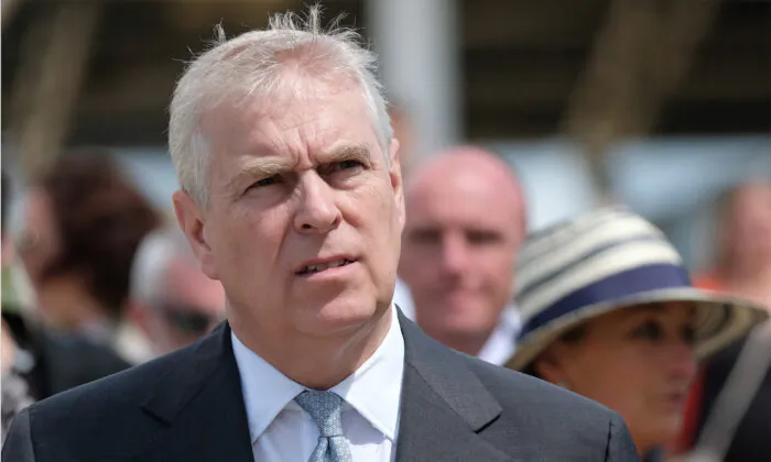 Prince Andrew, Duke of York, visits an event in Harrogate, England, on July 11, 2019. (Ian Forsyth/Getty Images)