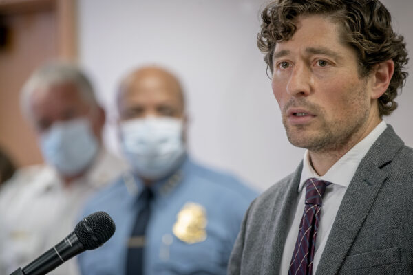 Minneapolis Mayor Jacob Frey speaks