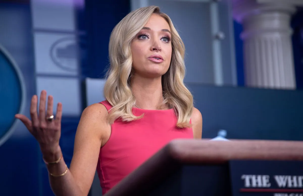 White House Press Secretary Kayleigh McEnany holds a press briefing at the White House in Washington, on June 8, 2020. (Saul Loeb/AFP via Getty Images)