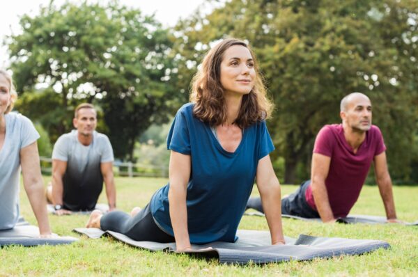 Yoga in the park