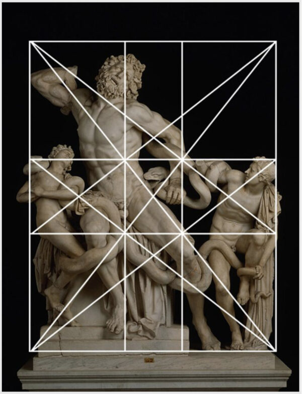 Lacoon and His Sons with diagonals