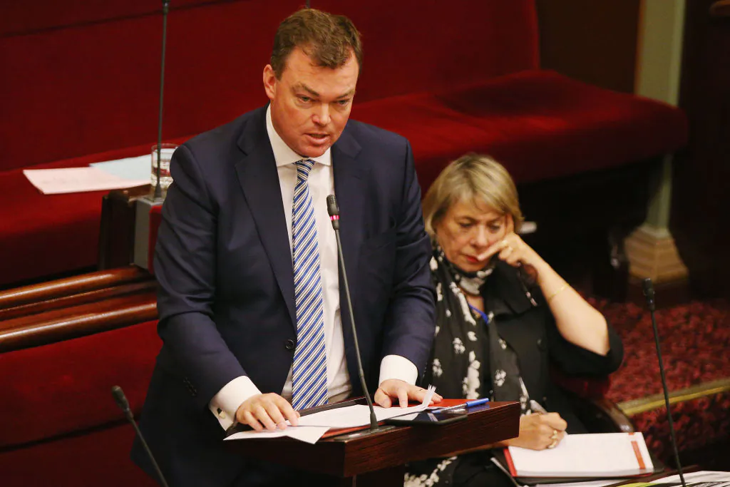 Edward O'Donohue MP speaks on November 2, 2017 in Melbourne, Australia. (Michael Dodge/Getty Images)