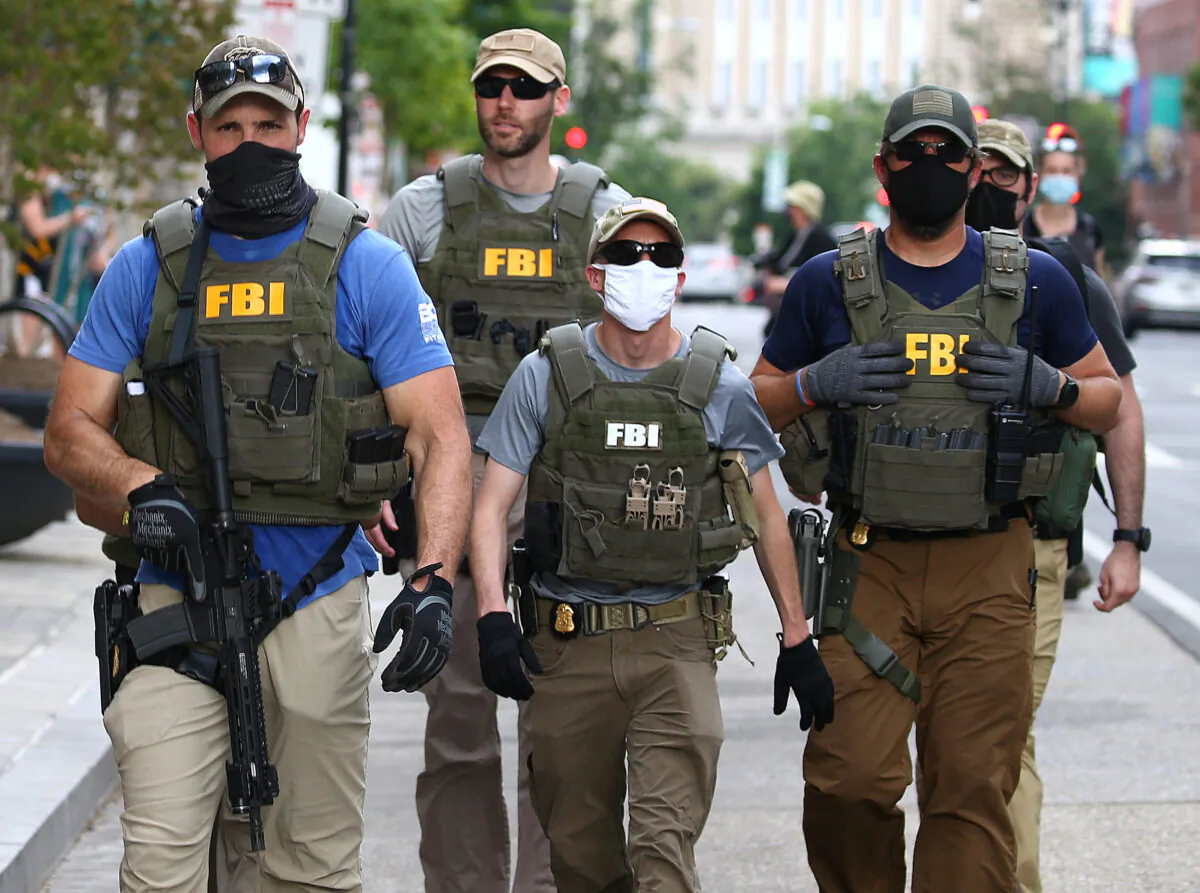 FBI agents in Washington on June 3, 2020. (Tasos Katopodis/Getty Images)