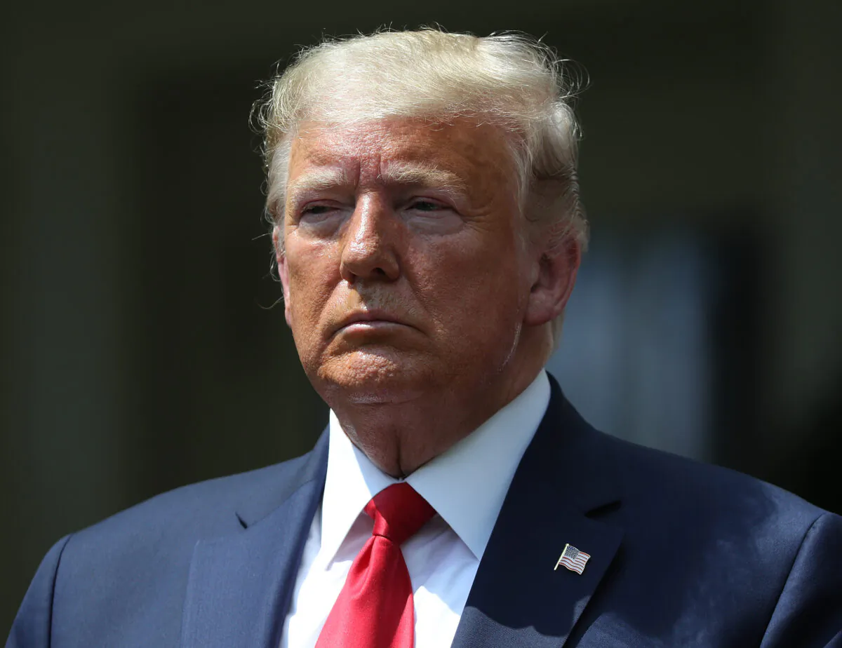 President Donald Trump participates in a news conference in the Rose Garden at the White House in Washington on June 5, 2020. (Chip Somodevilla/Getty Images)