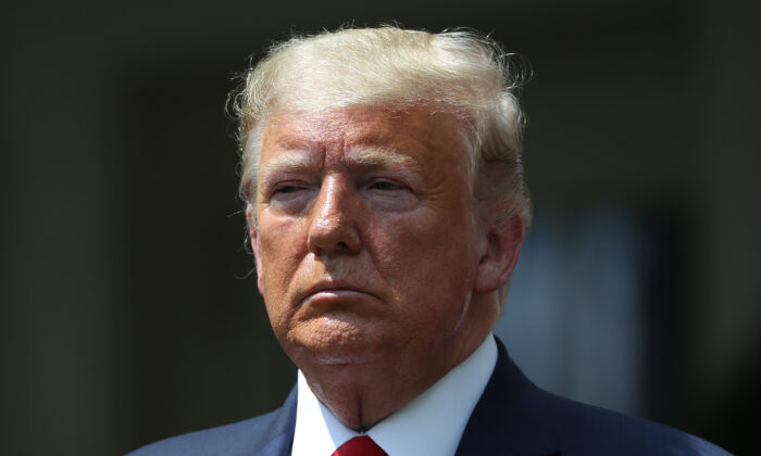 President Donald Trump participates in a news conference in the Rose Garden at the White House in Washington on June 5, 2020. (Chip Somodevilla/Getty Images)