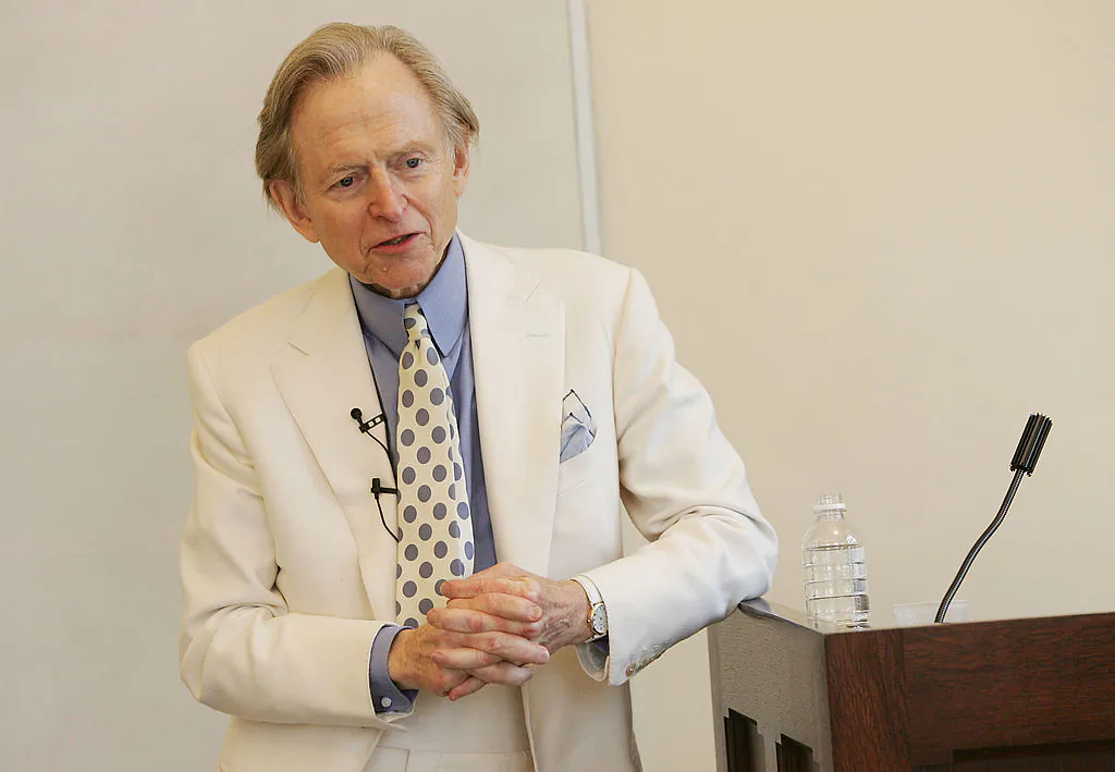 Would Tom Wolfe’s works be published today? Wolfe lecturing at Fordham University, on Feb.15, 2005 in New York City. (Evan Agostini/Getty Images)