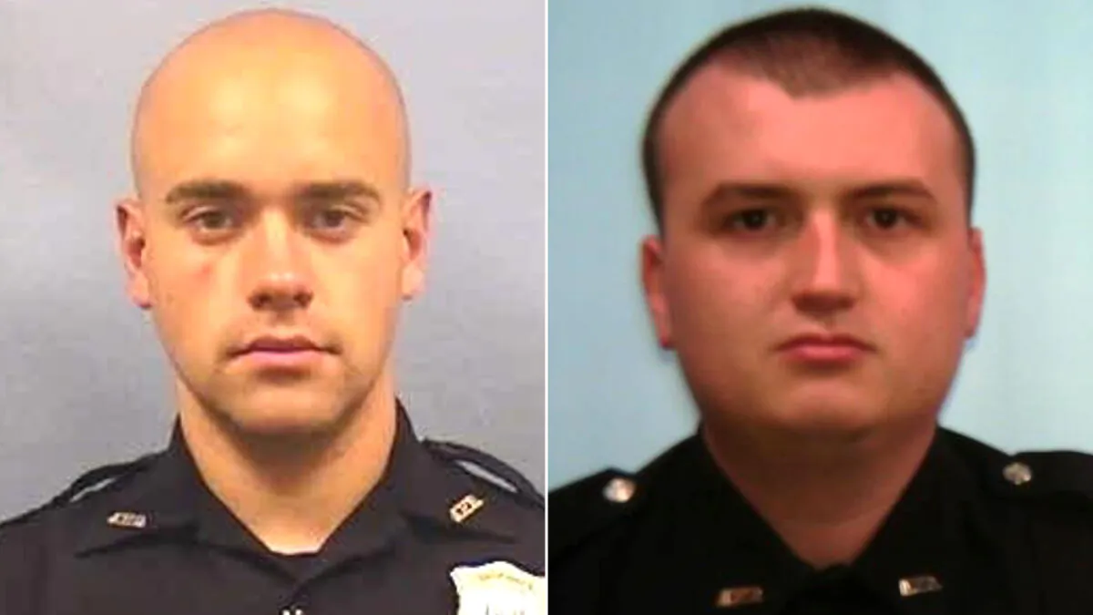 Former Atlanta police officers Garrett Rolfe (L) and officer Devin Brosnan. (Atlanta Police Department)