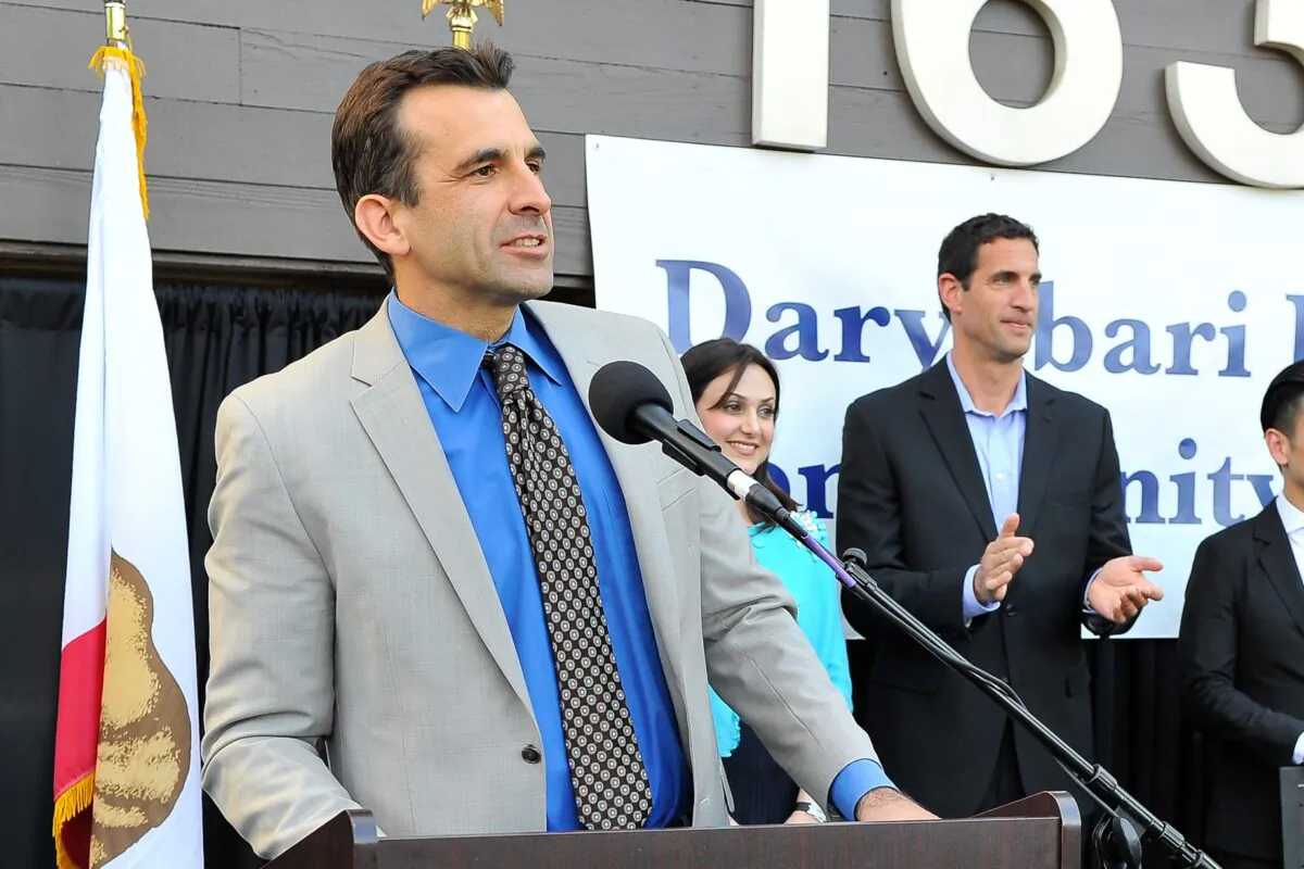A file photo of San Jose Mayor Sam Liccardo, attending the Pars Equality Center's Daryabari Iranian Community Center Opening in San Jose, Calif., on April 16, 2015. (Steve Jennings/Getty Images for Pars Equality Center)