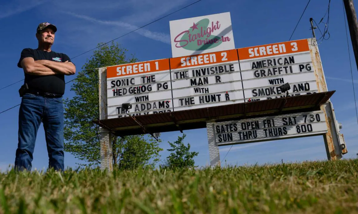 Starlight Drive-In owner John Manson has managed the business, which was built in 1958, for five seasons. (Justin Merriman)