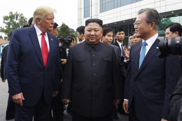 唐纳德特朗普和韩国领导人