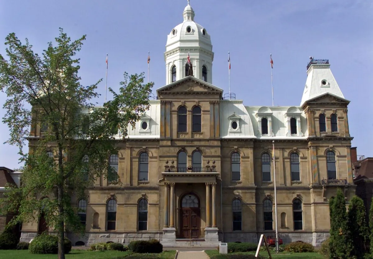 Exterior view of the New Brunswick legislature in Fredericton in a file photo. (CP Photo/Andrew Vaughan)