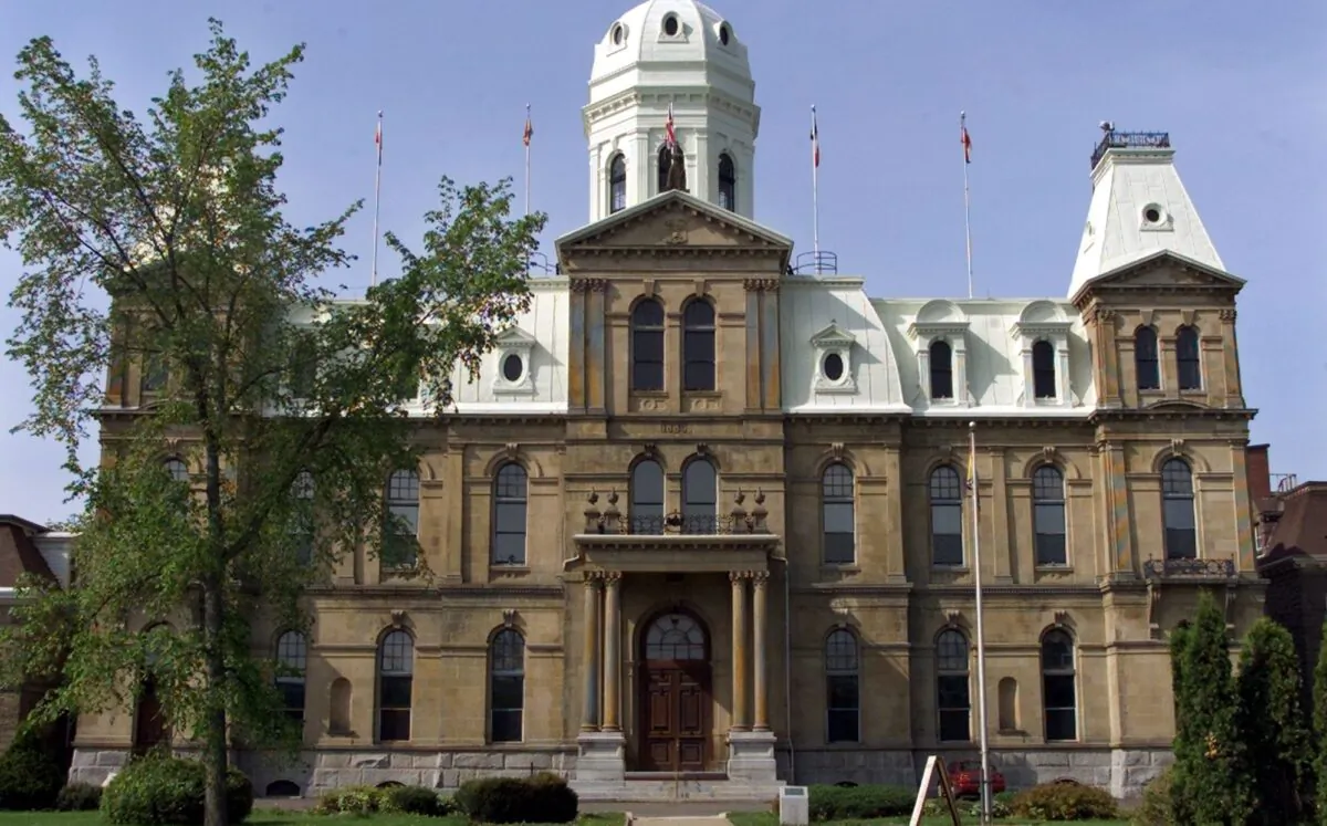 Exterior view of the New Brunswick legislature in Fredericton in a file photo. (CP Photo/Andrew Vaughan)