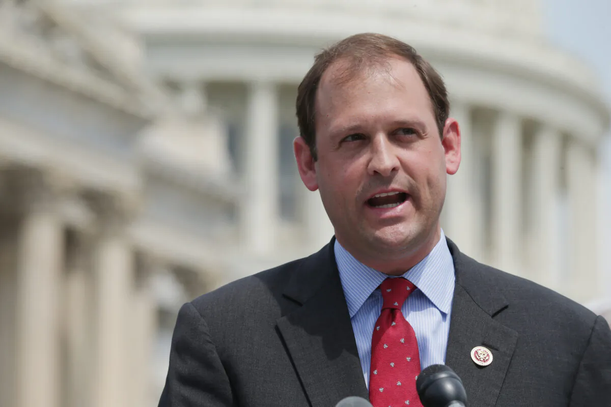 Rep. Andy Barr (R-Ky.) speaks in Washington in a 2014 file photograph. His wife died suddenly on June 16, 2020. (Chip Somodevilla/Getty Images)