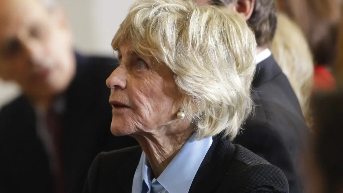 Jean Kennedy Smith attends a ceremony marking the 50th anniversary of President John F. Kennedy's inaugural speech on Capitol Hill in Washington on Jan. 20, 2011. (Charles Dharapak/AP Photo)