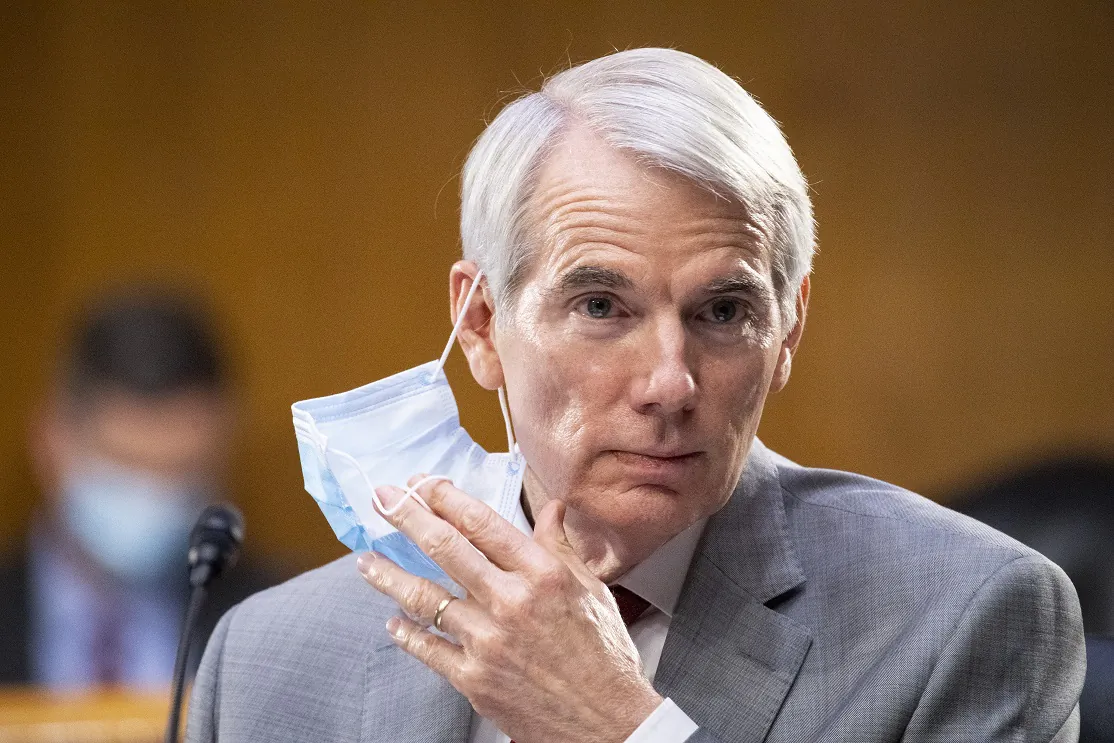 Sen. Rob Portman (R-Ohio), on Capitol Hill in Washington on June 9, 2020. (Caroline Brehman-Pool/Getty Images)