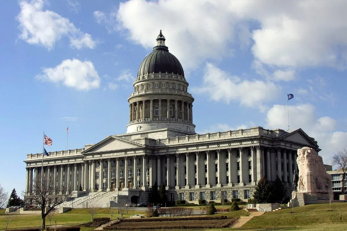 The Utah State Capitol in Salt Lake City on March 15, 2001. (George Frey/AFP via Getty Images)