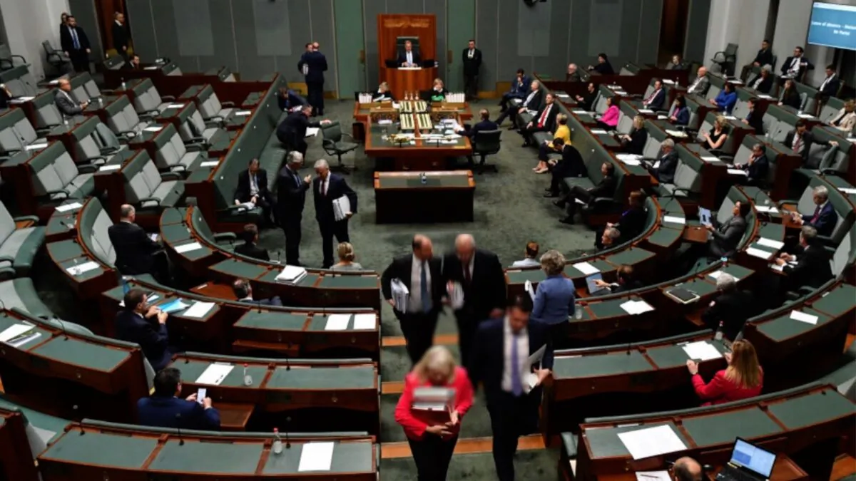 MP’s depart question time in the House of Representatives at Parliament House, on June 18, 2020 in Canberra, Australia. (Sam Mooy/Getty Images)