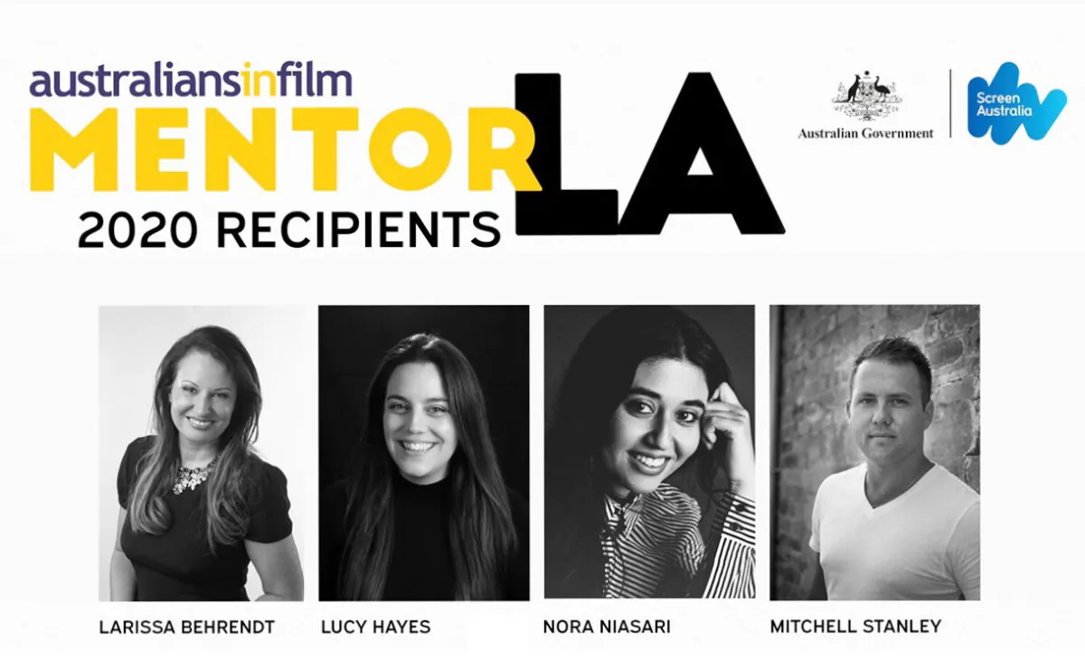 The recipients of MentorLA 2020. (Australians In Film)