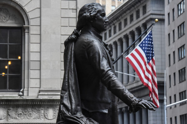 A statue of George Washington