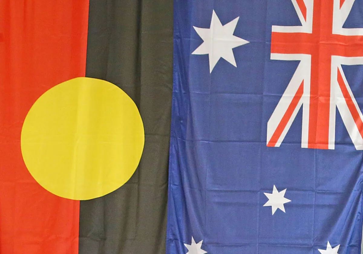 Australian premier replaces the NSW flag with the Aboriginal flag. (Scott Barbour/Getty Images)