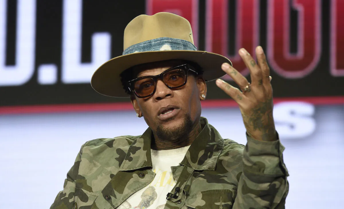 D.L. Hughley speaks during TV One's "Uncensored" and "The D.L. Hughley Show" panel during the Winter Television Critics Association Press Tour in Pasadena, Calif, Feb. 13, 2019. (Photo by Chris Pizzello/Invision/AP, File)