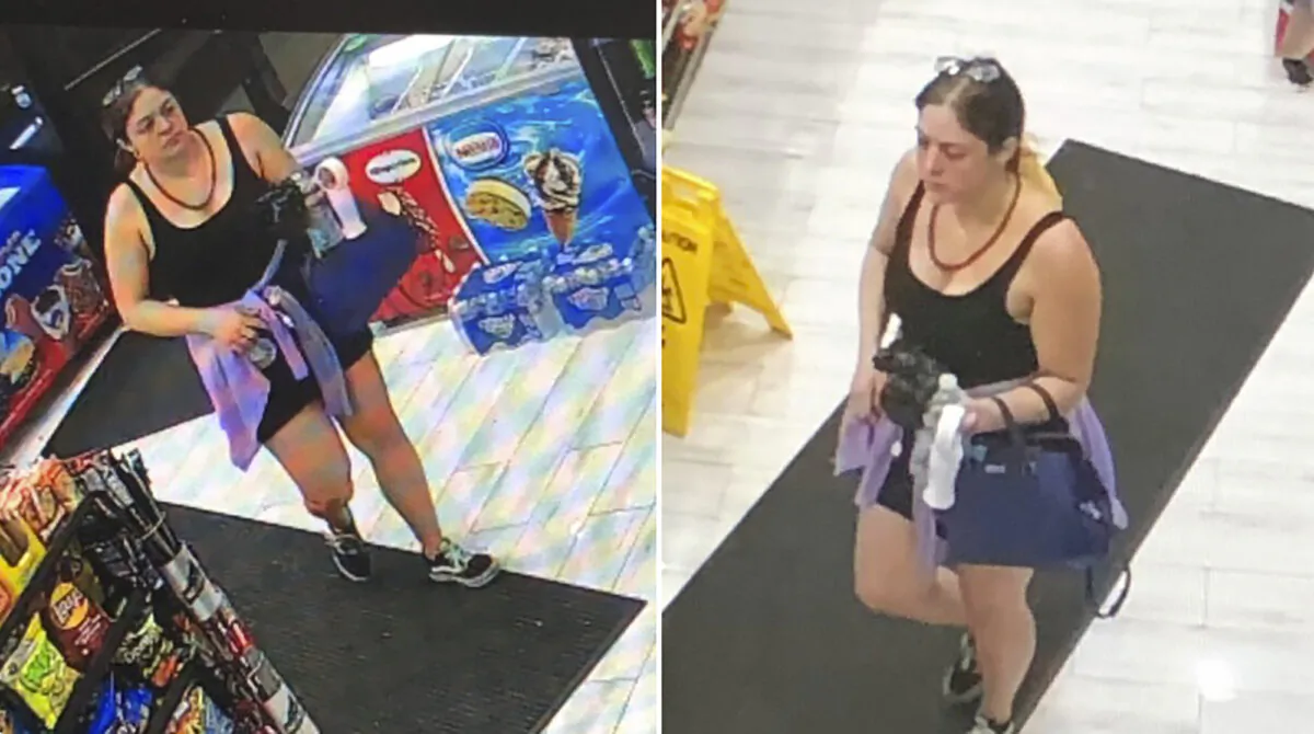 This image from surveillance video shows Natalie White on June 13, 2020. (Courtesy of Atlanta Fire Rescue via AP)