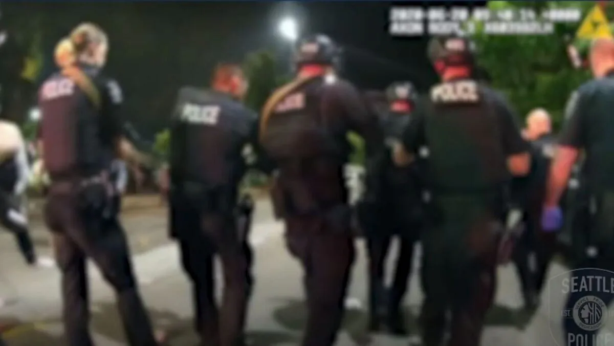 The Seattle Police Department released the body camera footage of officers responding to a fatal shooting in the so-called "CHOP," or Capitol Hill Occupied Protest zone, over the weekend. (Seattle Police)