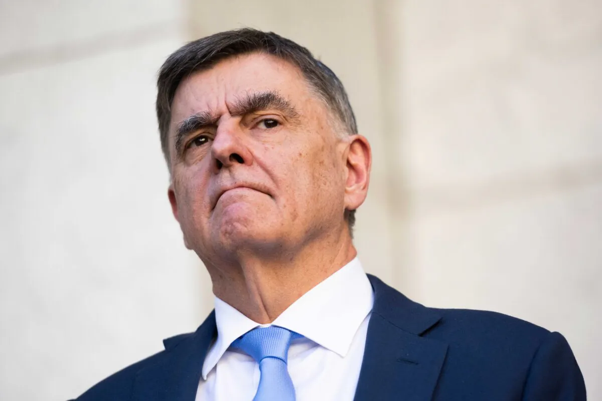 Australian Chief Health Officer Brendan Murphy during a press conference in Canberra, Australia, May 15, 2020. (Rohan Thomson/Getty Images)