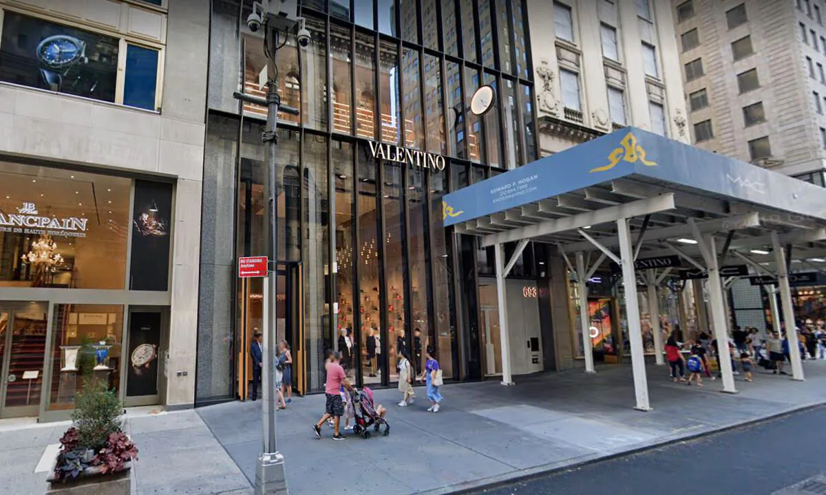 The Valentino store on Fifth Avenue in New York. (Screenshot/Google Maps)