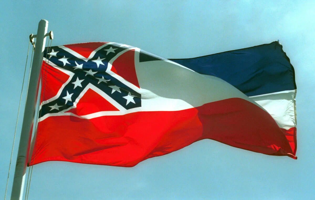 The Mississippi state flag flies on a flag pole in a file photo. (Bill Colgin/Getty Images)