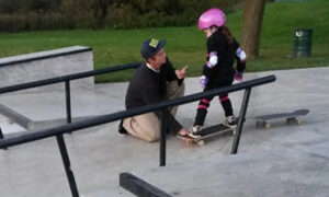 Mom Shares 20-Year-Old Skater's Interaction With Her 6-Year-Old Daughter at Skate Park on Facebook