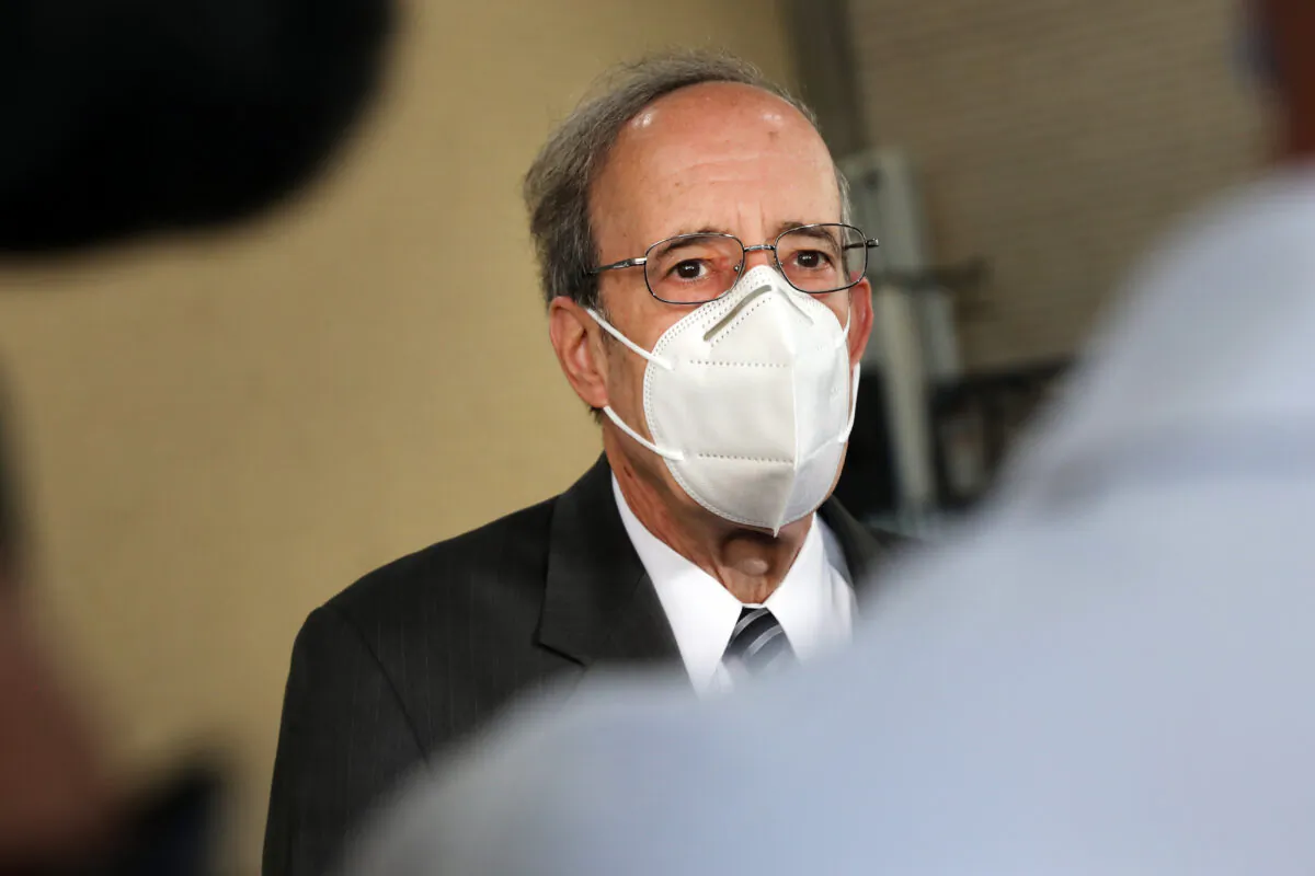 Rep. Eliot Engel (D-N.Y.) votes at a school near his home in the Riverdale neighborhood of the Bronx borough of New York City on June 23, 2020. (Spencer Platt/Getty Images)
