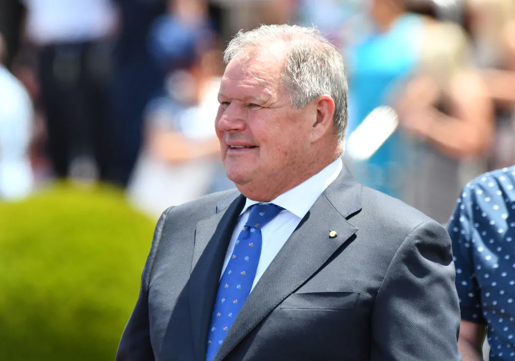Lord Mayor Robert Doyle is seen watching the races during Melbourne Racing at Caulfield Racecourse on December 16, 2017 in Melbourne, Australia.  (Vince Caligiuri/Getty Images)