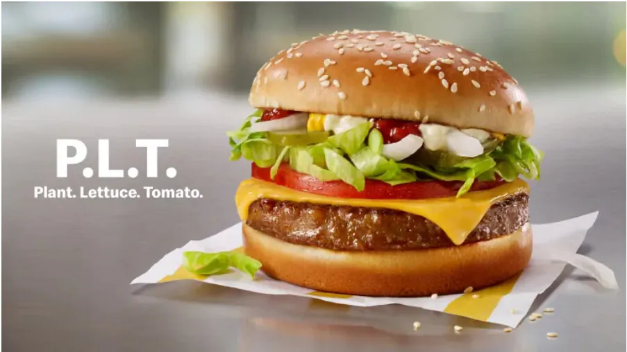 McDonald's plant-based burger, the P.LT., is no longer available following a six-month trial of the burger in southwestern Ontario. (McDonald's)
